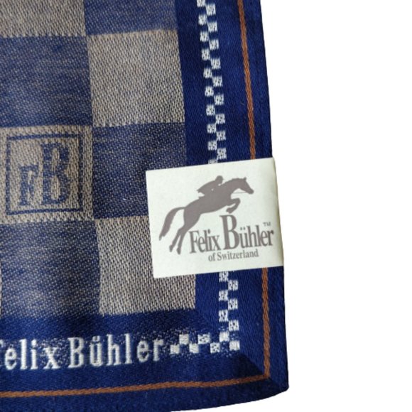Vintage Felix Buhler Handkerchief Pocket Square - Picture 5 of 6